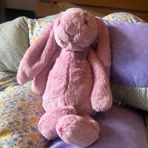 Pink jellycat bunny